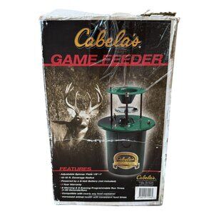 WIldlife Game Feeder Adjustable Spinner Plate 6V Programmable Times Cabela's